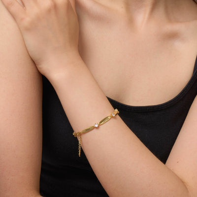 Personalized Bars Crystal Bracelet