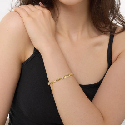 Personalized Bars Crystal Bracelet